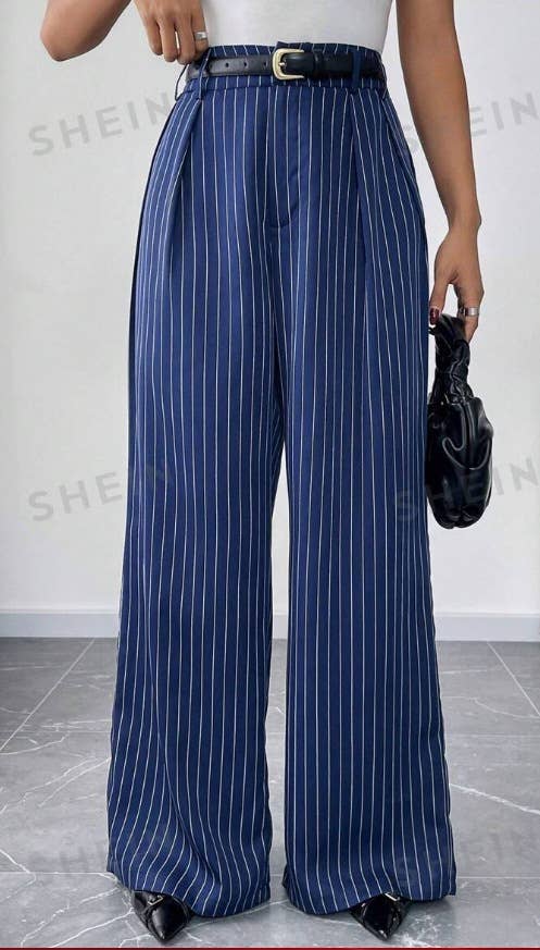Sagging straight leg casual floor length pants