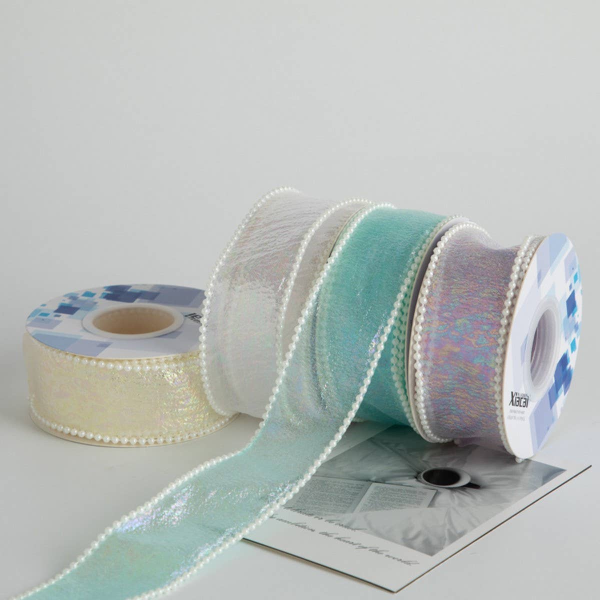 COLORFUL FISHTAIL FLOWER GIFT DIY RIBBON