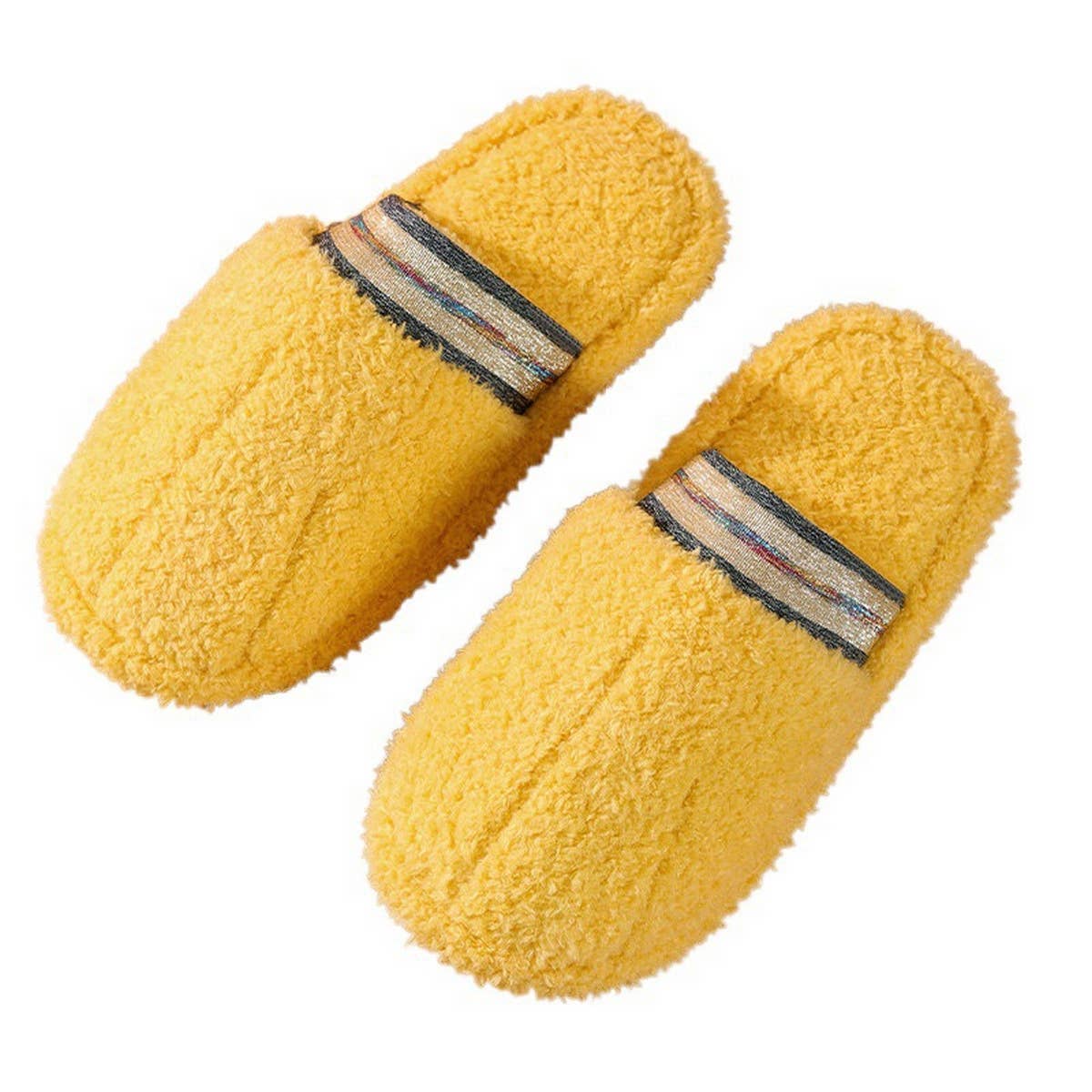 SOLID COLOR COUPLE INDOOR NON-SLIP COTTON SLIPPERS_CWSHS0780