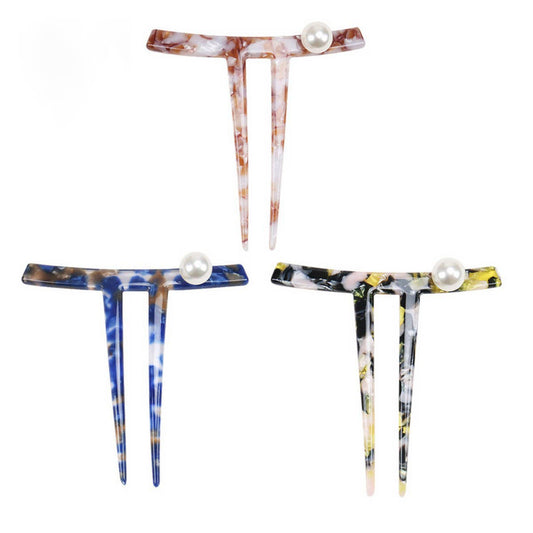 HAIRPIN ACETATE HAIRPIN INK TWO-TOOTH HAIRPIN