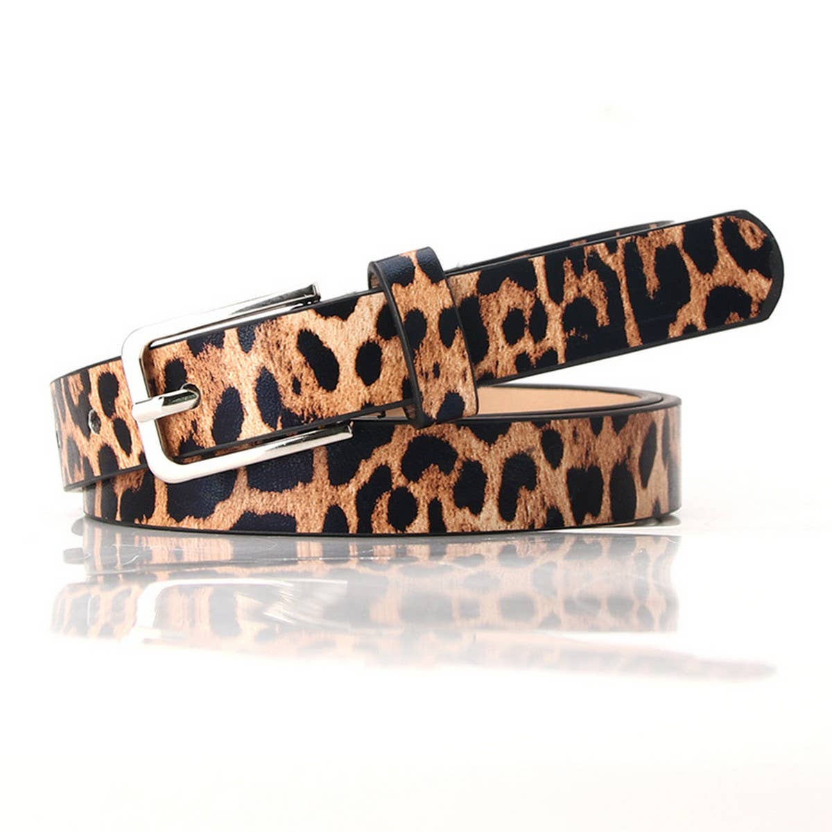 CLASSIC SIMPLE LEOPARD ZEBRA THIN BELTS_CWABE0398