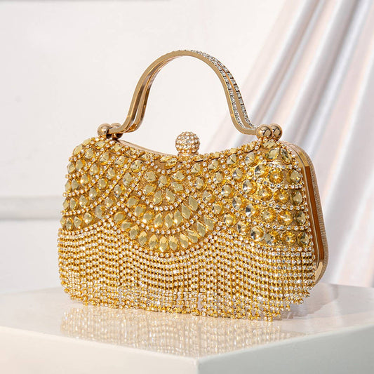 NEW STYLE TASSEL BANQUET FASHION HANDBAG_CWAB2497