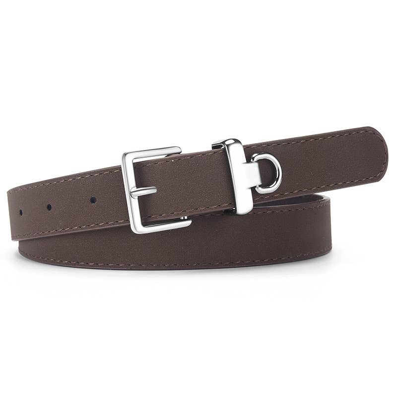 High-end pu matte velvet versatile and retro belt