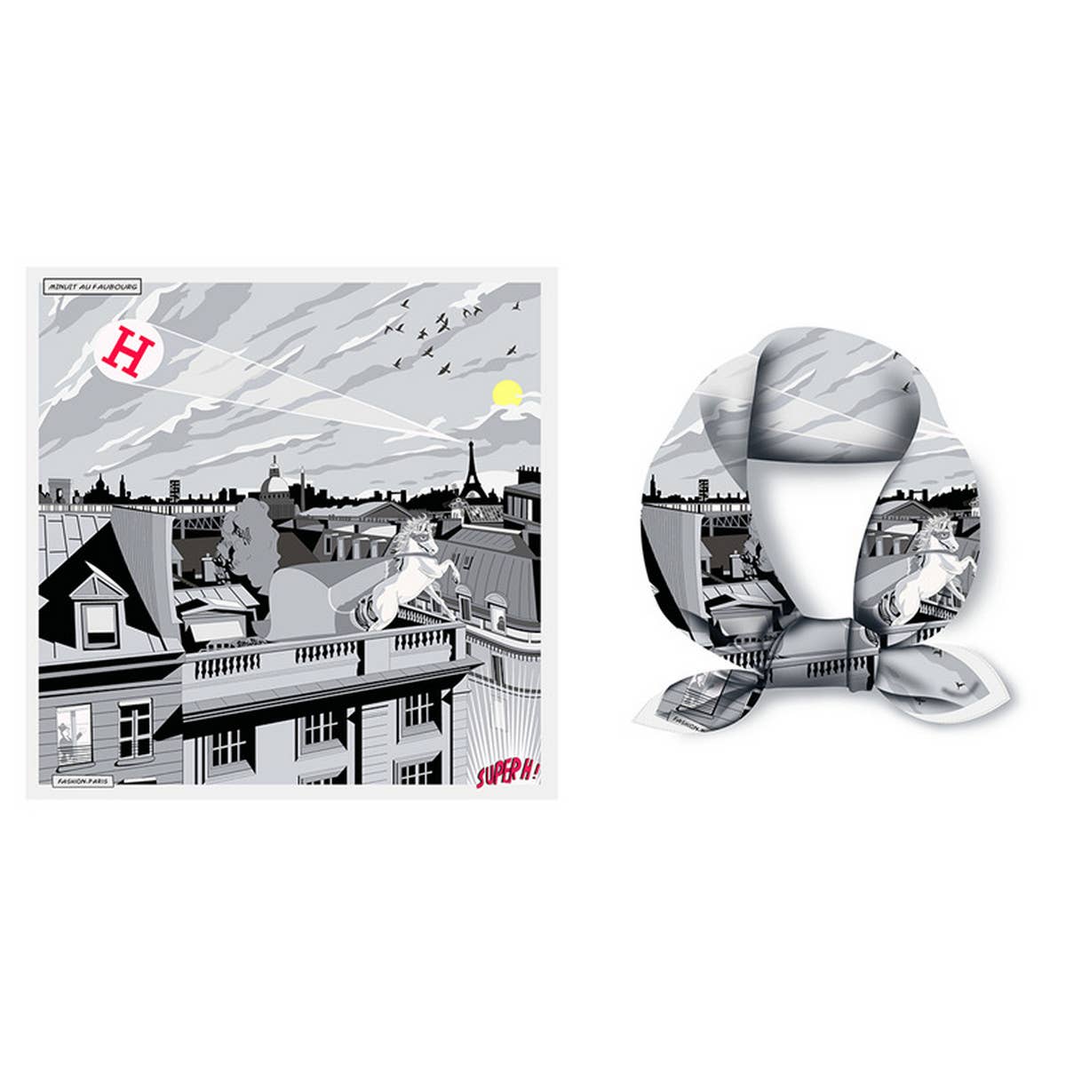 Trendy Scarf - Floral Print Multi-Function Neck