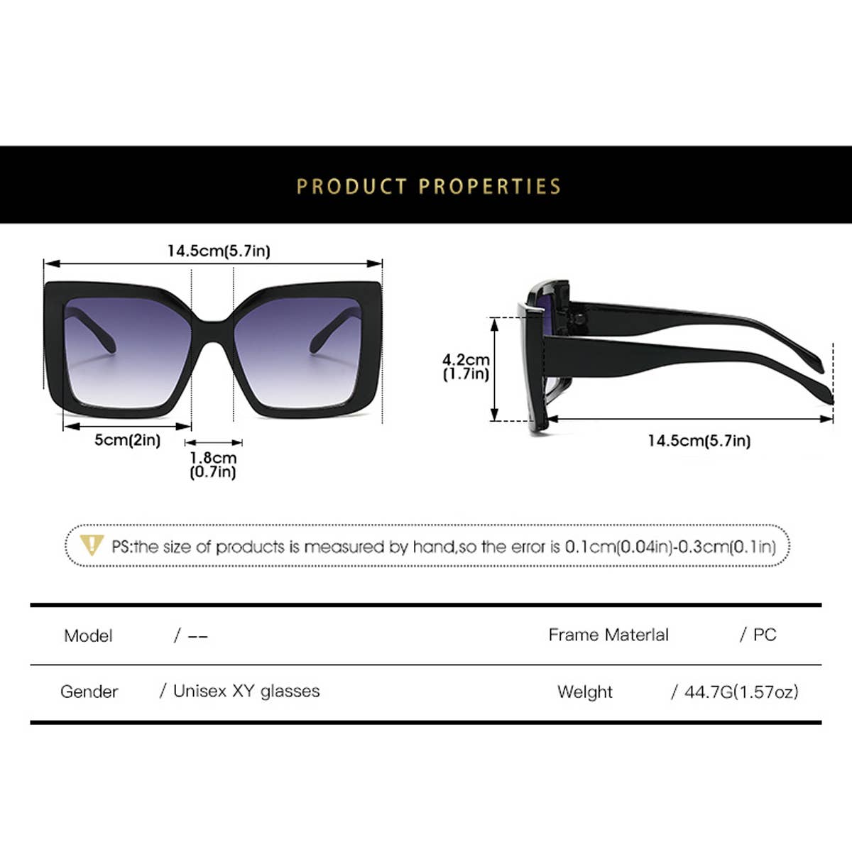 RECTANGULAR CONTRAST SUNGLASSES_CWASG0467