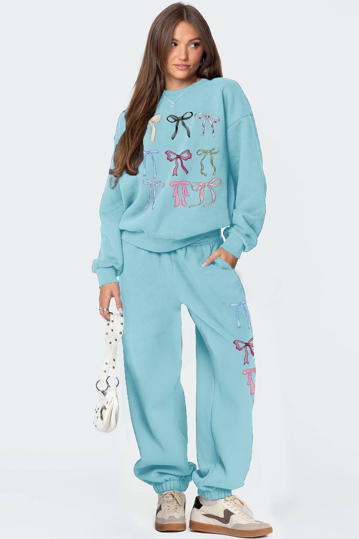 loose hoodie fashion casual wide-leg pants set