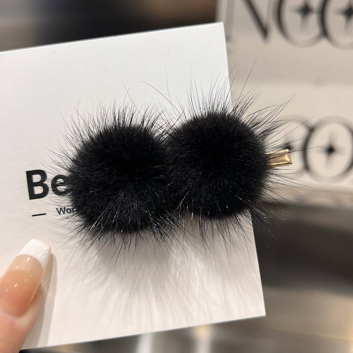 CUTE FURRY HAIRPIN DUCKBILL CLIP BANGS HAIRPIN