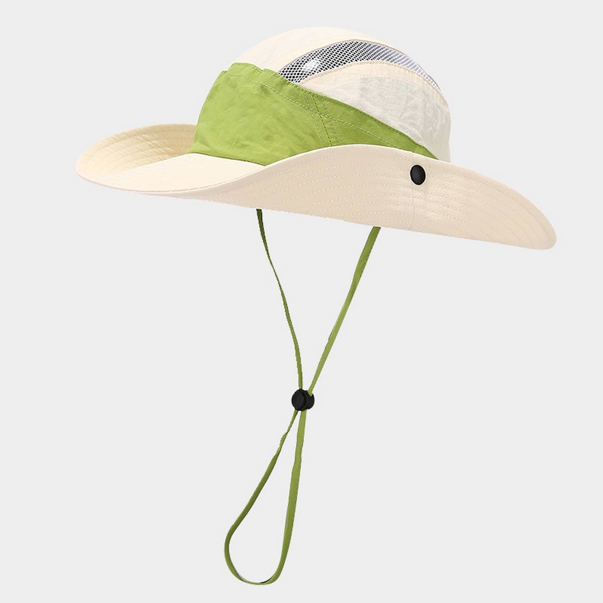 Colorblock Mesh Sun Hat ? Quick Dry Outdoor Style_CWAH3825