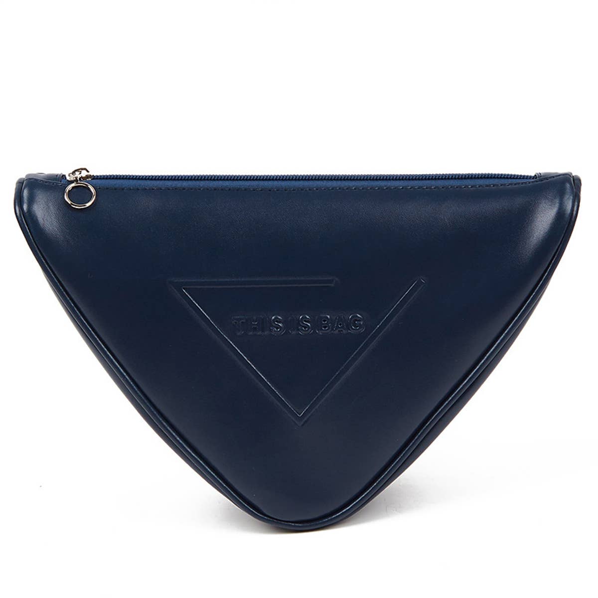 GEOMETRIC TRIANGLE ZIPPER MAKEUP BAG_CWAB1449