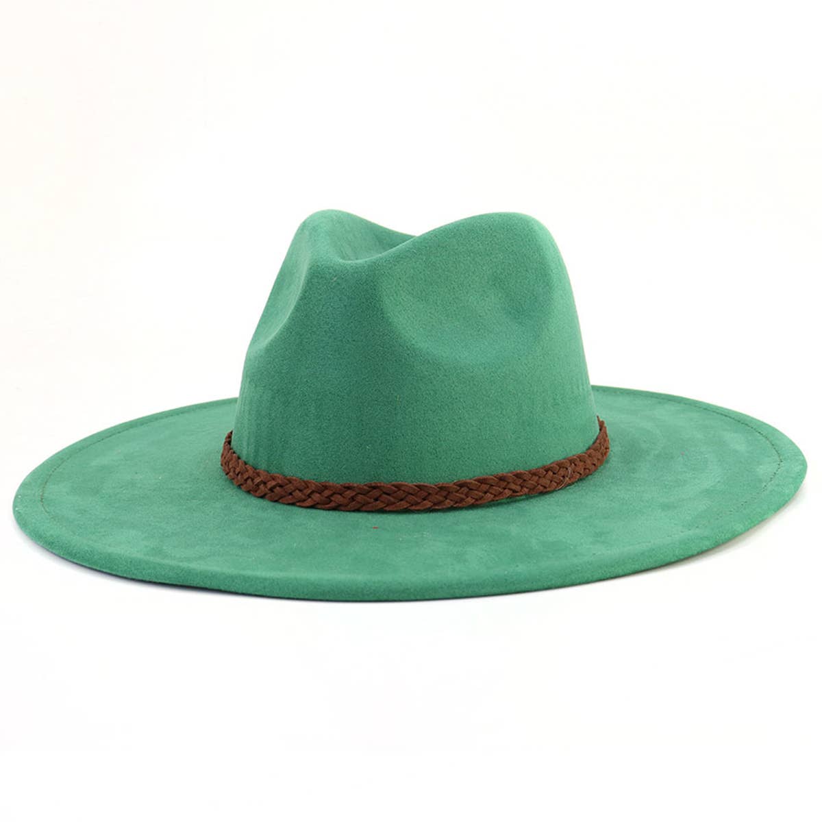 WOMEN AUTUMN AND WINTER WARM BELT PANAMA HAT_CWAH0681