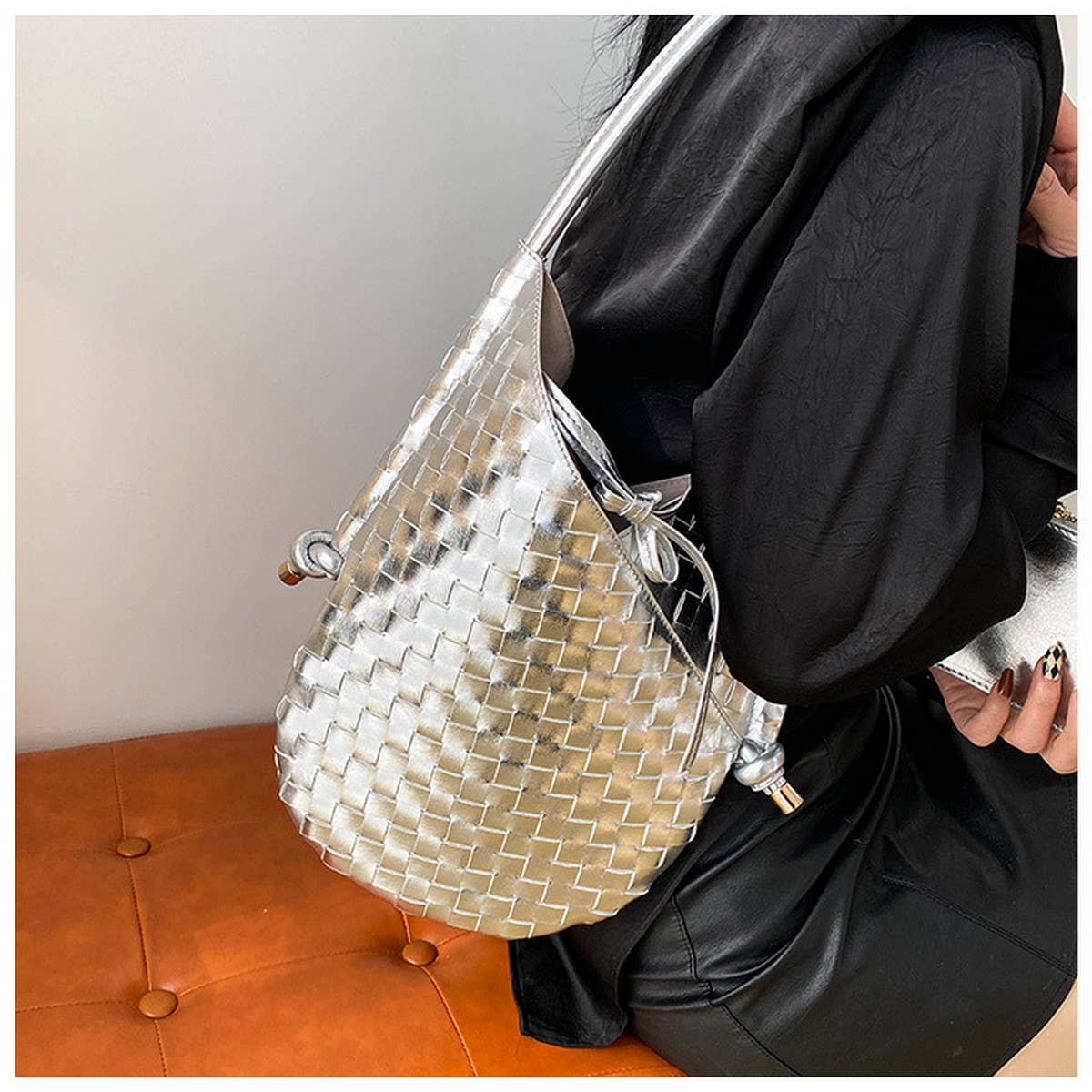 HAND-WOVEN BAG STYLISH STRAW ARMPIT BAG FOR WOMEN_CWAB1913