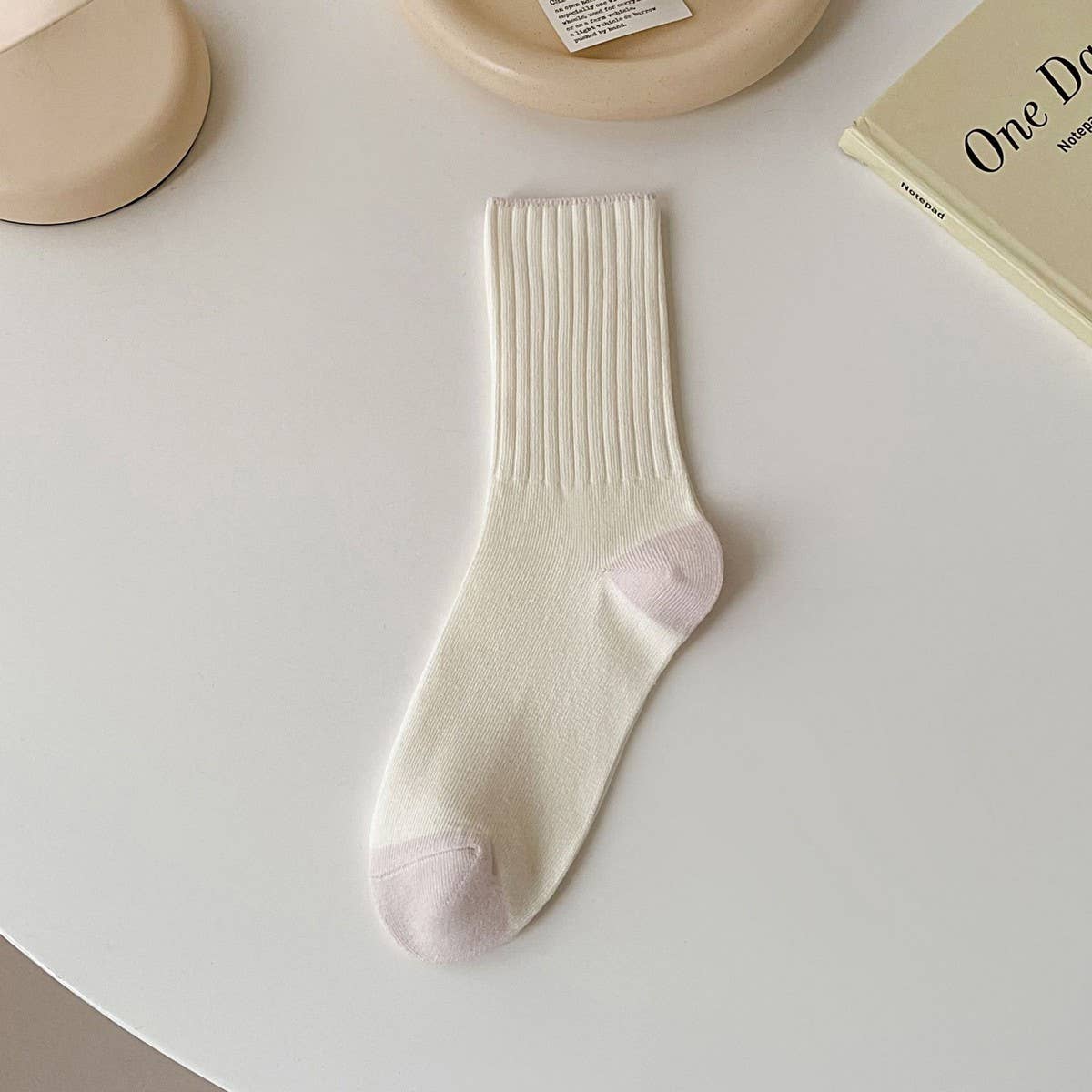 AUTUMN AND WINTER COLOR MATCHING MID-CALF SOCKS_CWMS0902