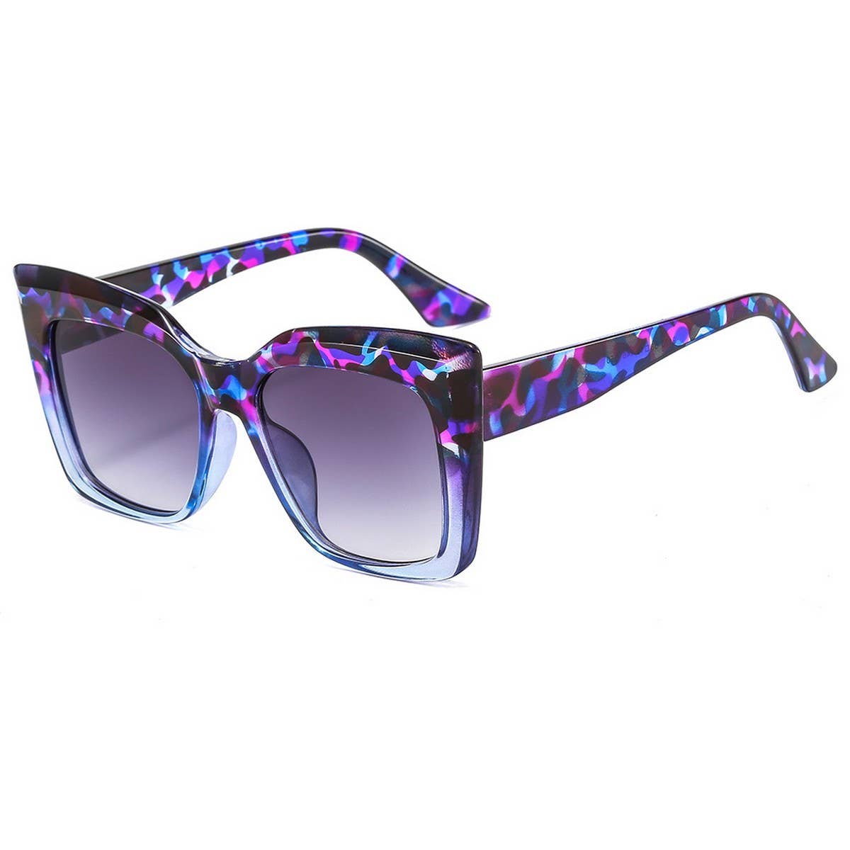 Retro Cat Eye Ocean Lens Sunglasses Unisex_CWMM8401