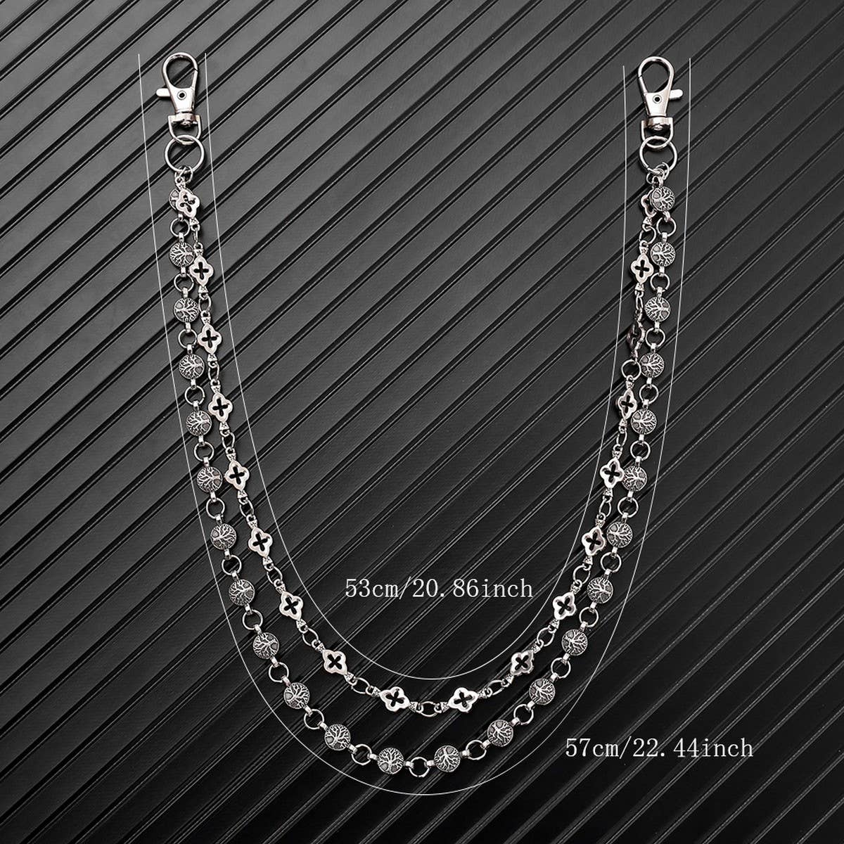 PERSONALIZED PUNK DARK DOUBLE-LAYER TROUSER CHAIN_CWMM4892