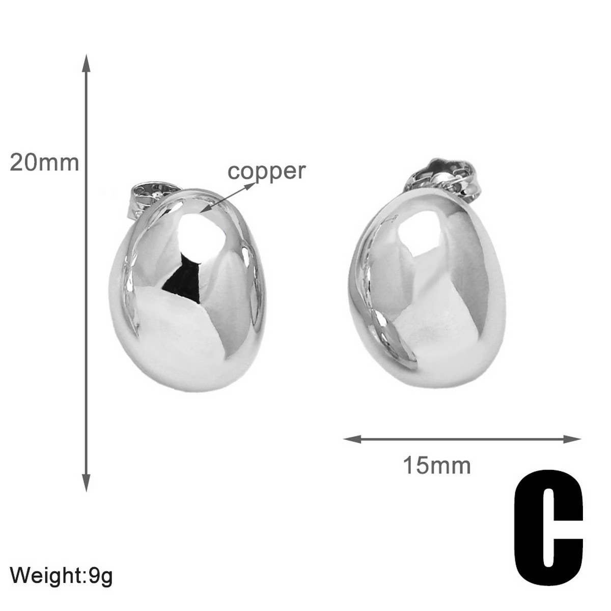 VERSATILE RETRO GOLD PLATED EARRINGS