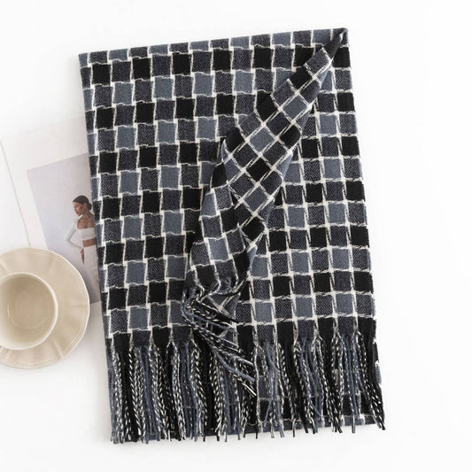 FASHIONABLE BRITISH PLAID SCARF_CWASC1012