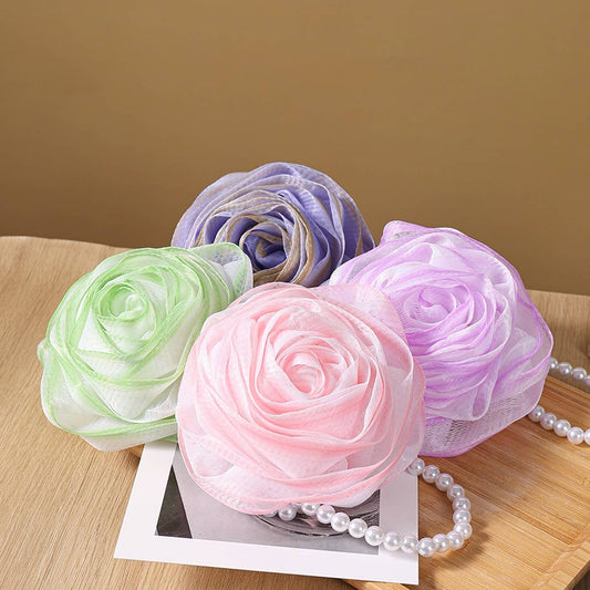 BATH POUF LARGE PEARL ROSE BATH POUF_CWMM3349