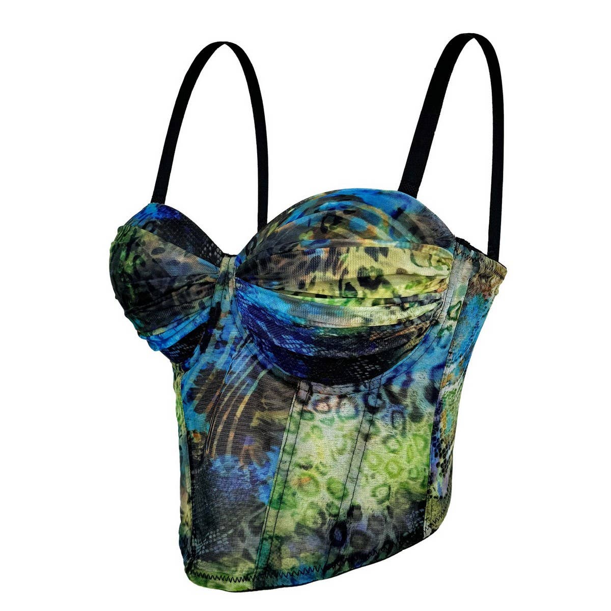 PRINTED SUSPENDERS SEXY HOT GIRL HERRINGBONE BRA_CWMM4129