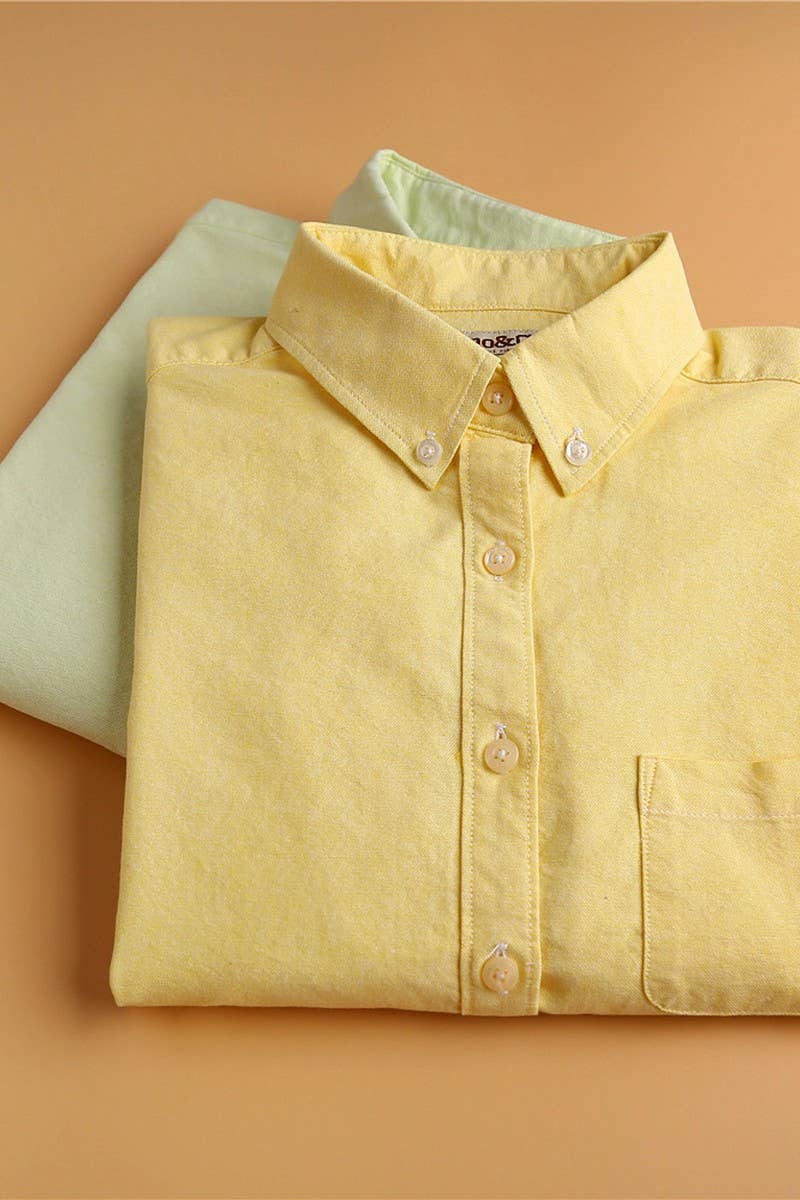 Cwtstl2244_Solid Color Long-Sleeved Cotton Bottoming Shirt