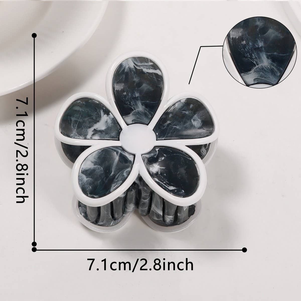 GOLD FLORAL FLOWER HAIR CLAW CLIPS FOR FALL_CWAHA0681