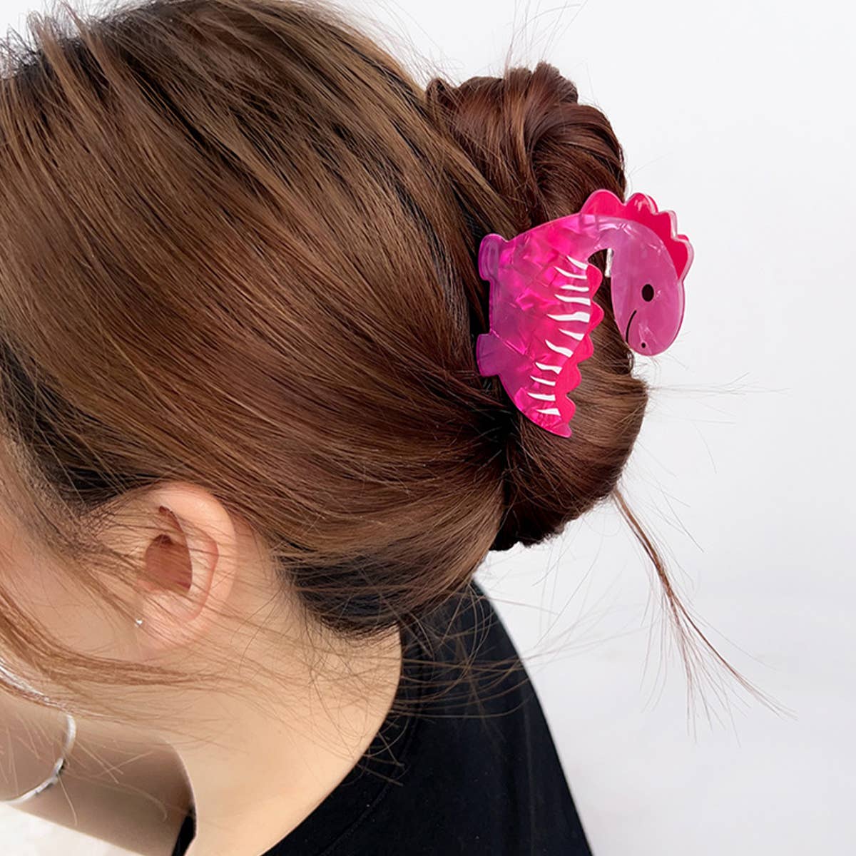 Acrylic Dinosaur Hair Claw - Cute Fun Shark Clip_CWAHA2072