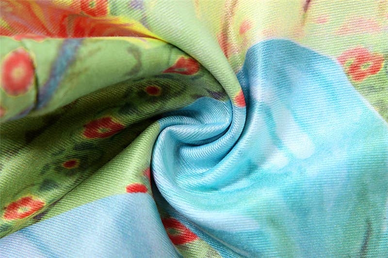 Printed Tie-Up Push-Up Bikini Set