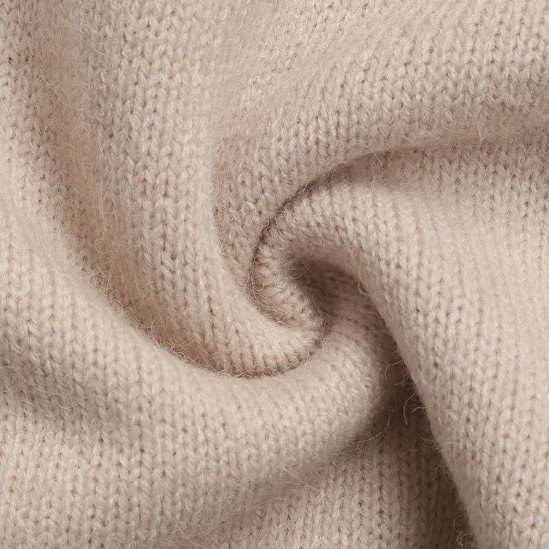 Valentine's Day V-neck lace knitted sweater