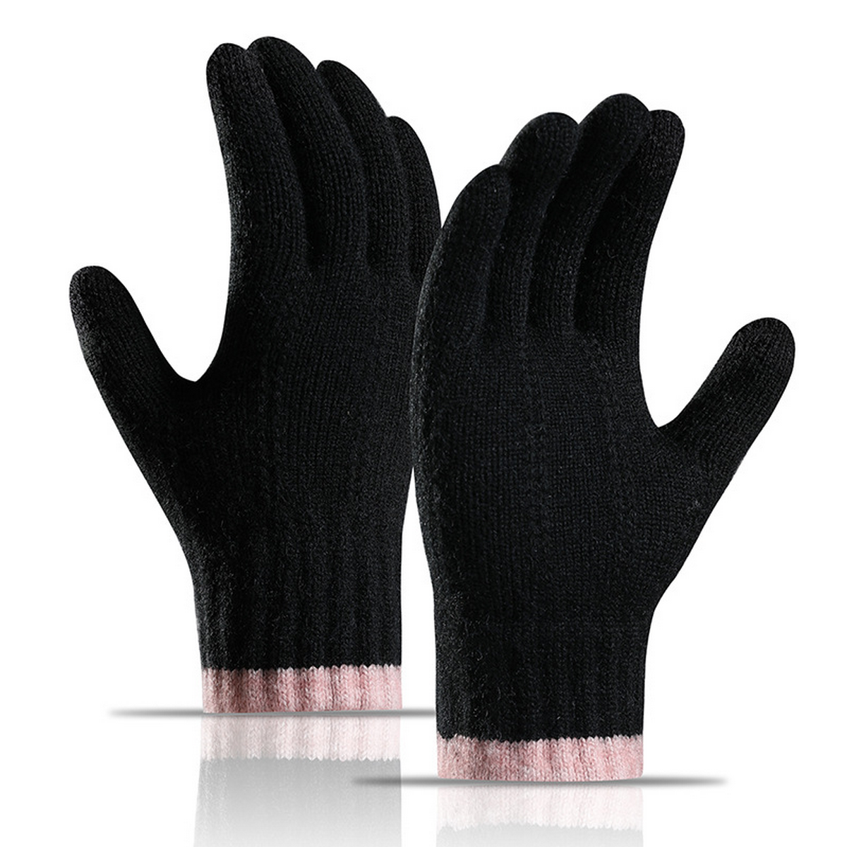 Women??¢s Winter Knit Gloves Touchscreen Full Finger_CWAG0523