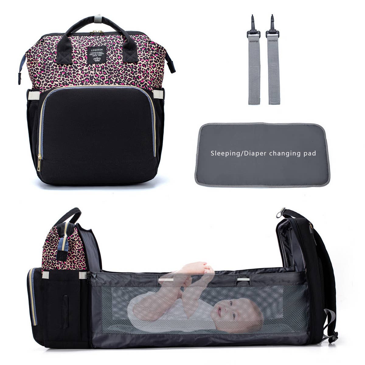 NEW PORTABLE FOLDING CRIB MOMMY BAG_CWAB2229