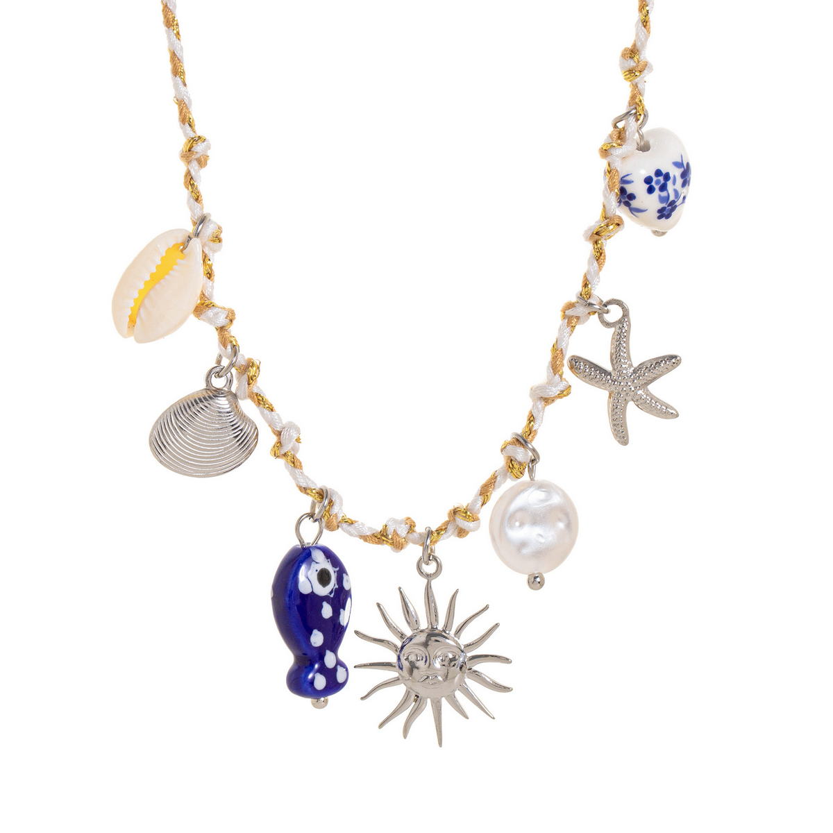 Starfish Pearl Heart Necklace??œDopamine Summer Vibe_CWMM6964