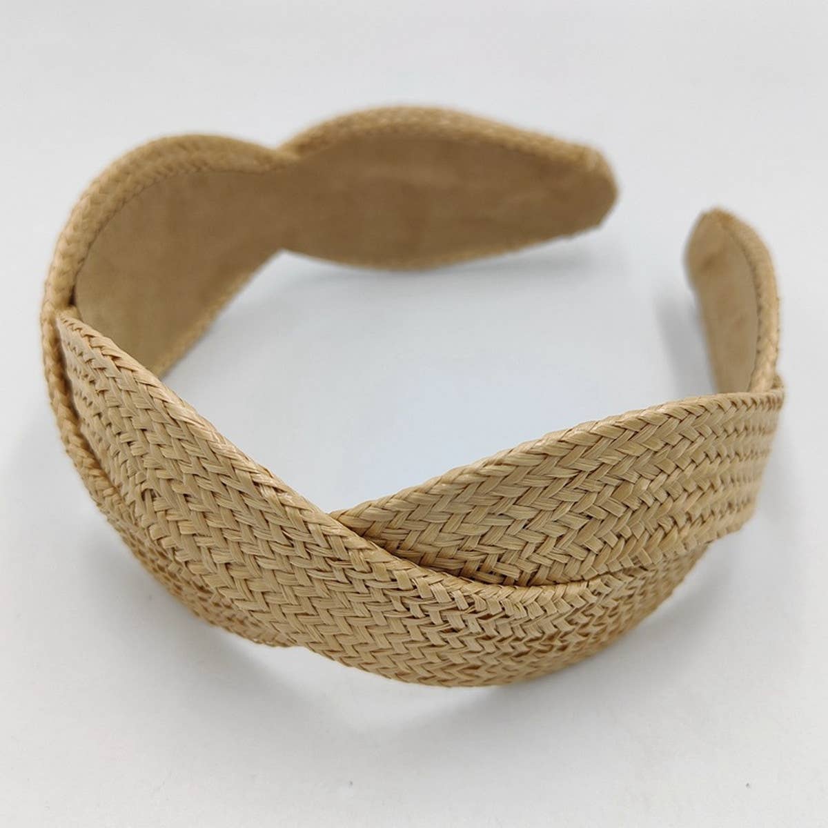FASHION SOLID COLOR STRAW HEADBAND_CWAHA1674
