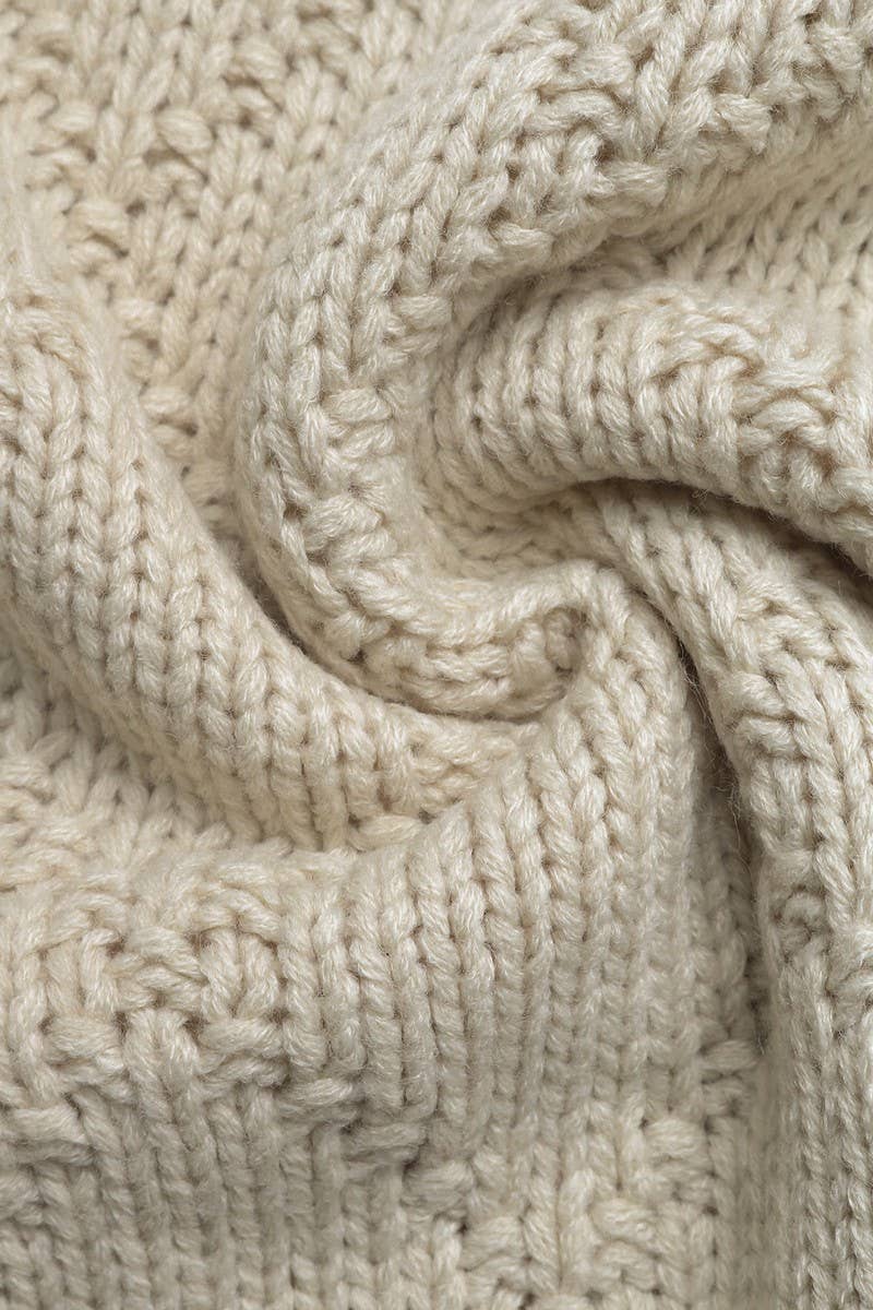 CWOSWL07131_CONTRAST-TRIMMED FISH PATTERN PULLOVER SWEATER