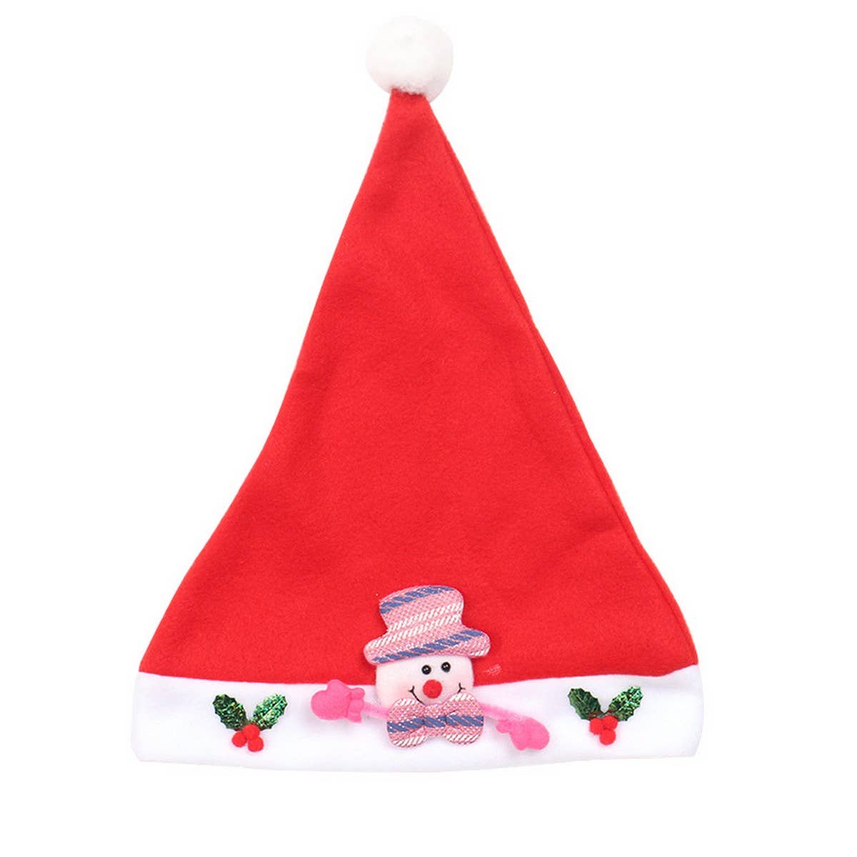 Luxury Plush Santa Hat with Doll Design_CWAJE05370