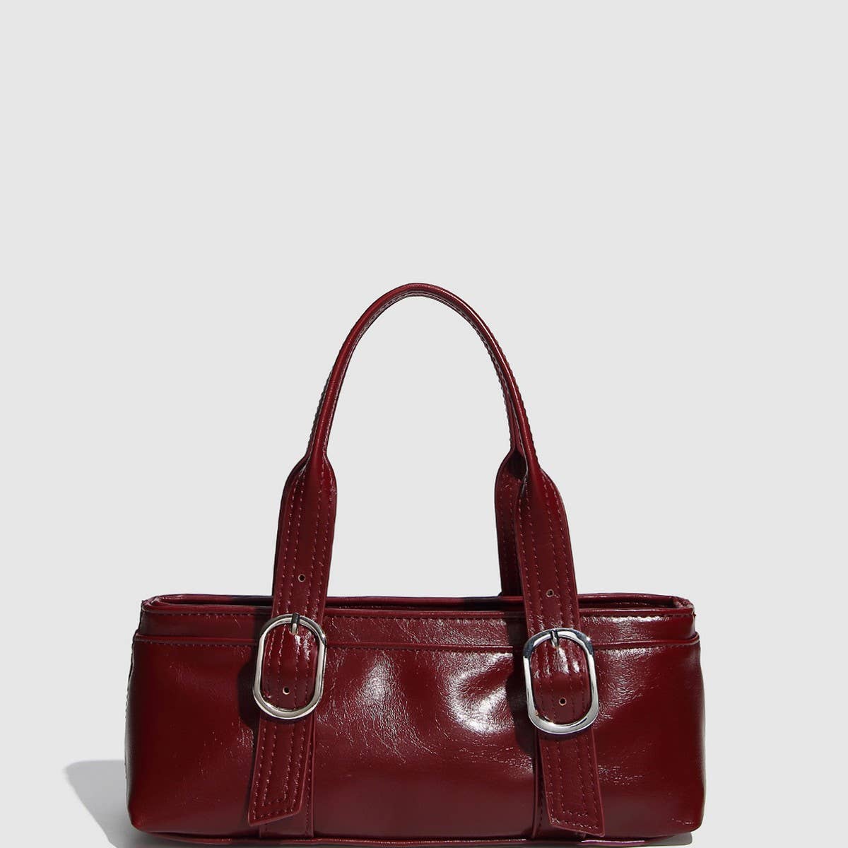 Classic Buckle Boston Zipper Handbag for Women_CWAB5717