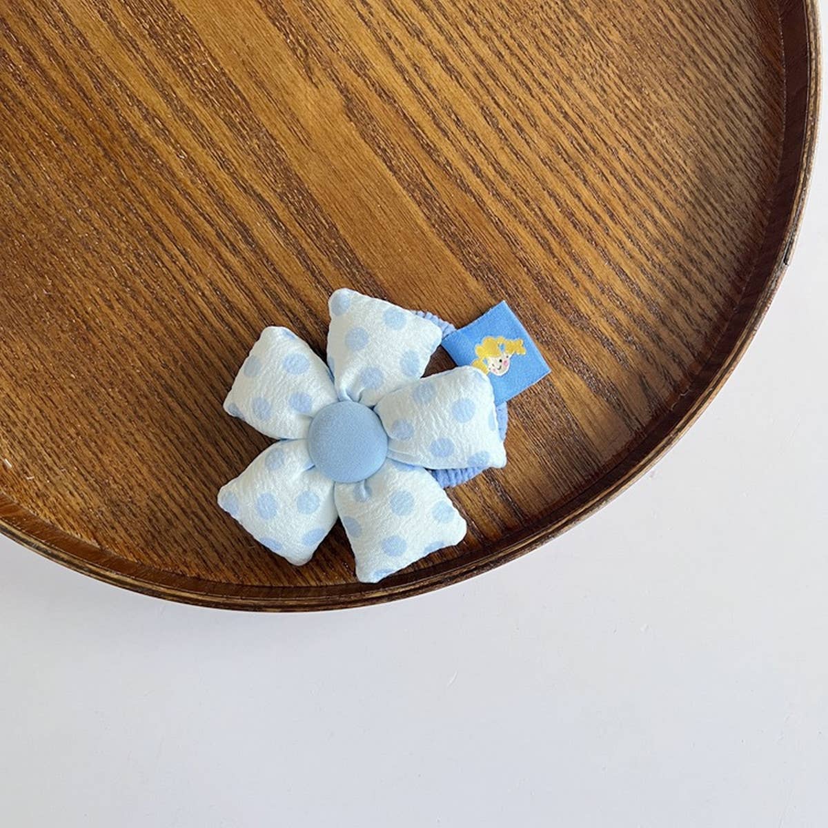 CHILDREN'S MACARON FLOWER HAIR TIE