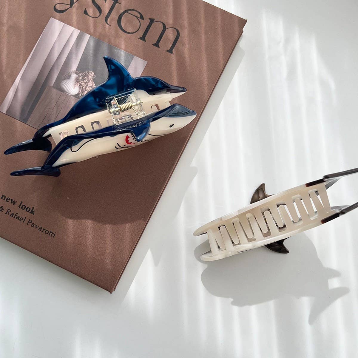 Shark Acetate Ocean Hair Claw Clip ? Large