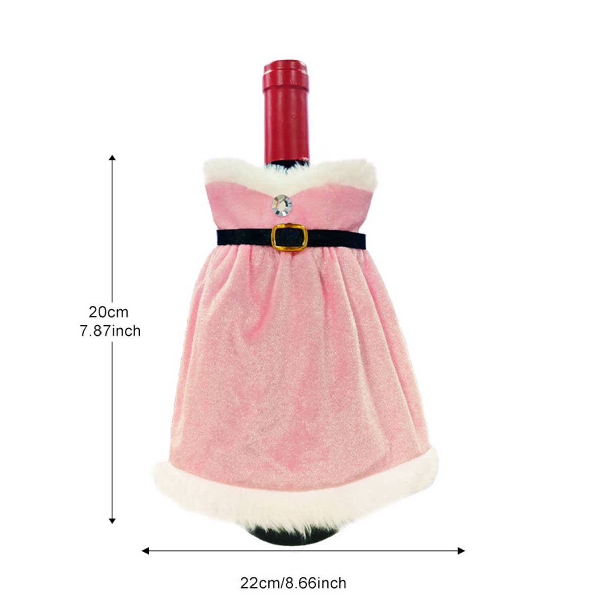 CWMM9393_CHRISTMAS DRESS CREATIVE WINE BOTTLE COVER
