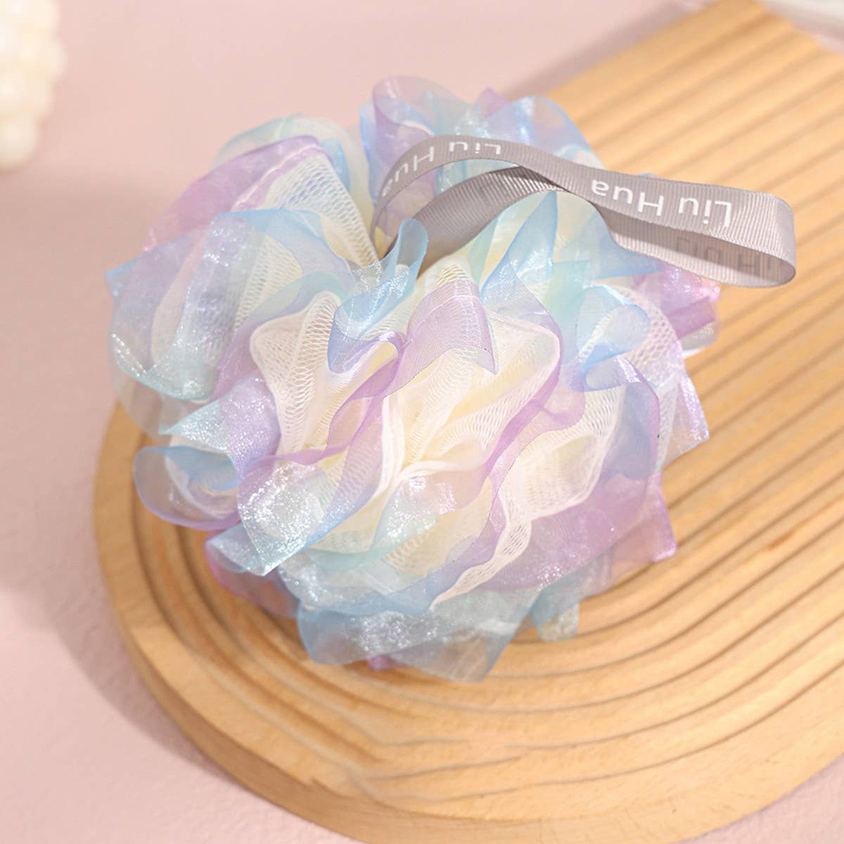 SOFT AND COLORFUL BATH BUBBLE BALL BATH POUF_CWMM3327