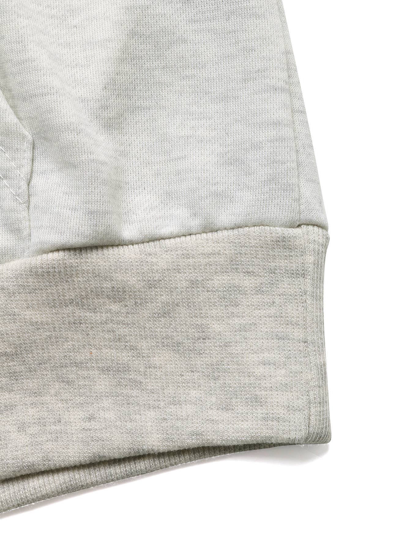 Two versatile long-sleeved hooded sweatshirts