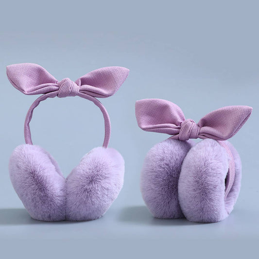 WOMEN CUTE WARM HEADBAND COLD-PROOF EARMUFFS