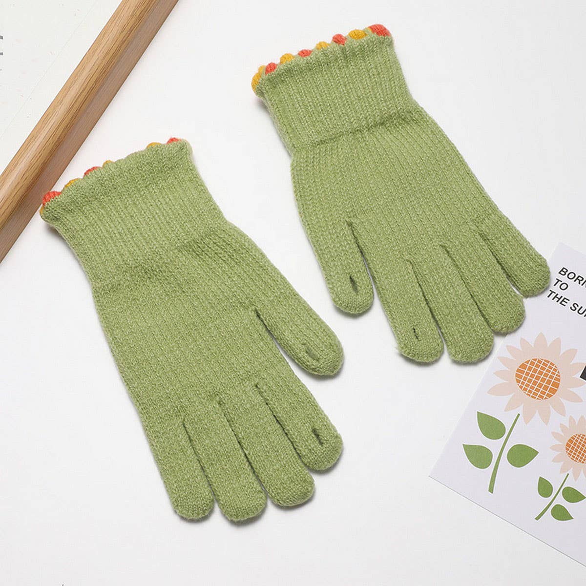 SOLID COLOR KNITTED FINGERLESS TOUCHSCREEN GLOVES_CWAG0197