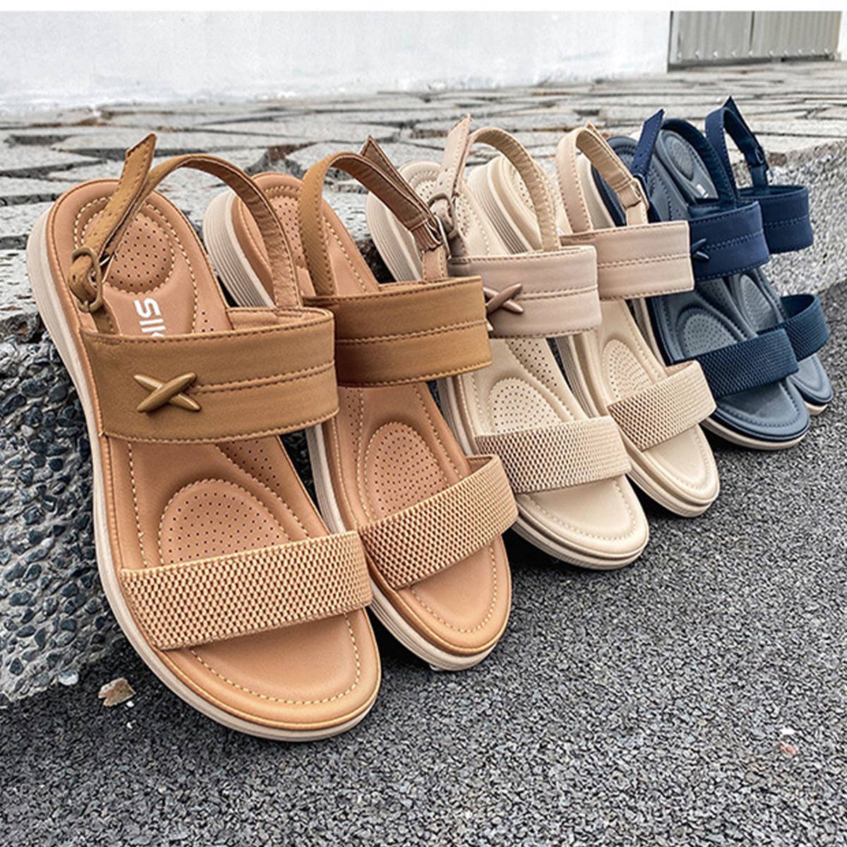 BUCKLE CASUAL BEACH SANDALS_CWSHS0495