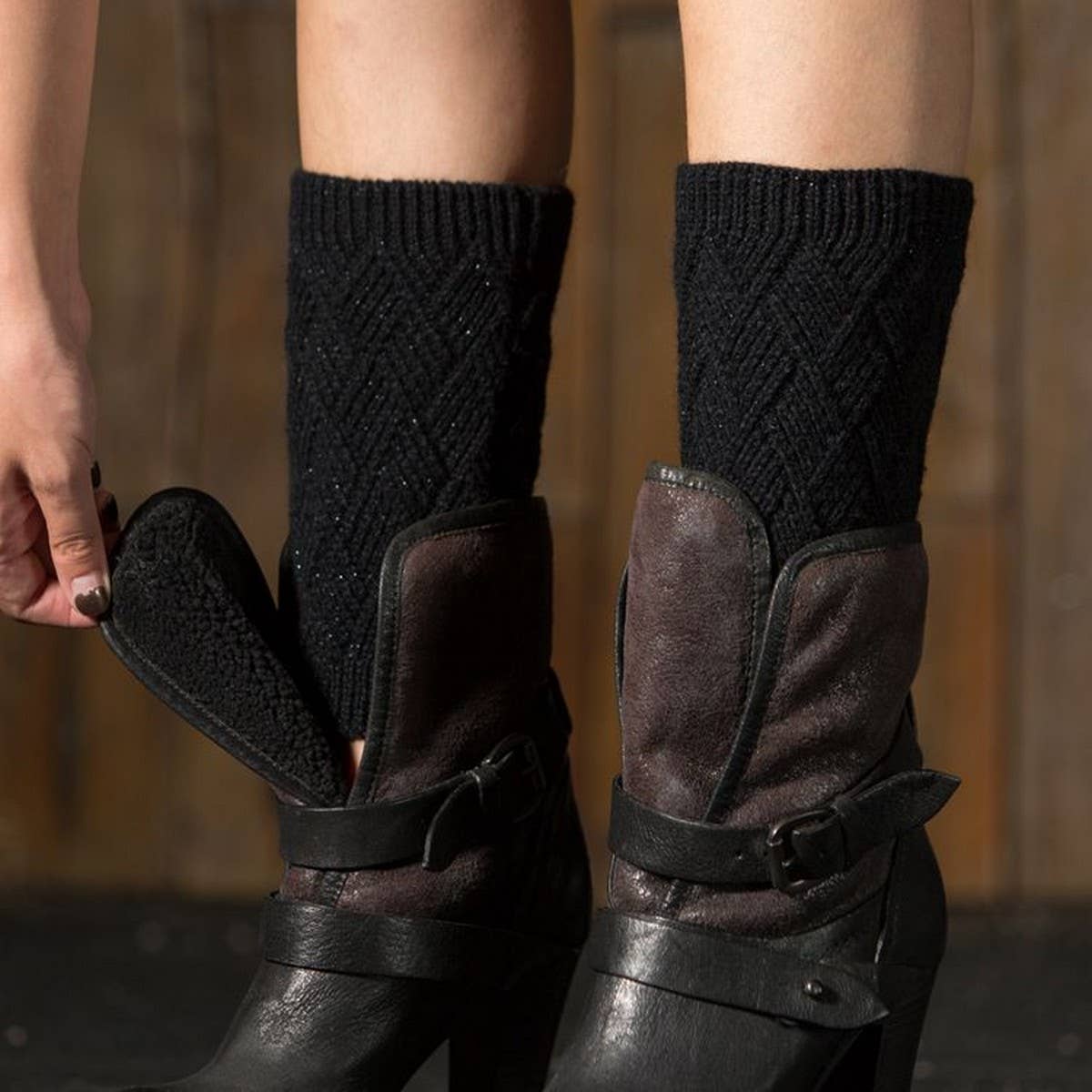 NEW AUTUMN AND WINTER KNITTED LEG WARMERS