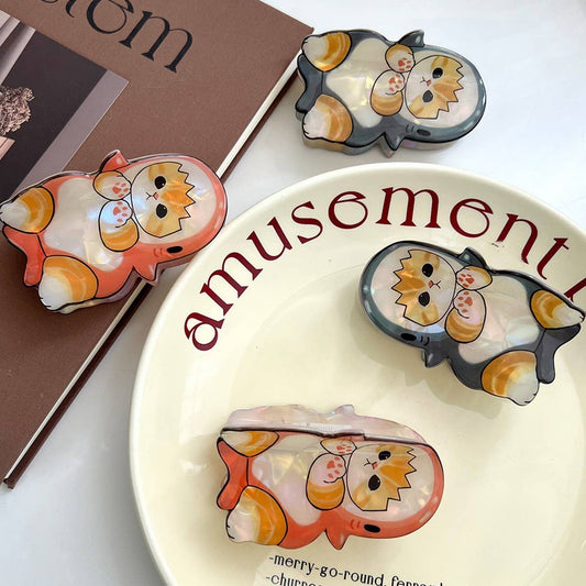 Cute Cat & Dog Claw Clip ? Acetate Animal Hairpin