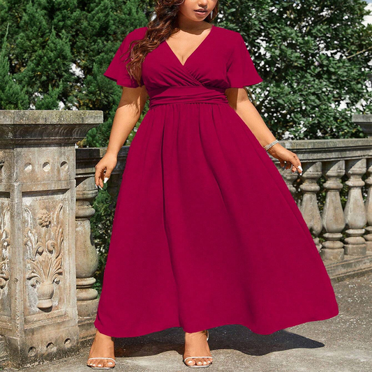 V-Neck Sleeveless Summer Beach Dress