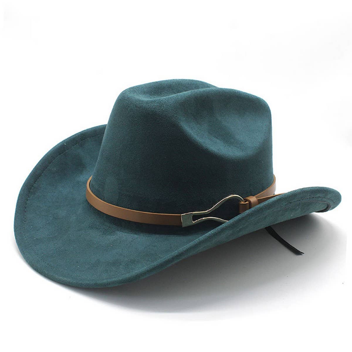 Belt Buckle Western Cowboy Hat Adjustable Brim_CWAH2532