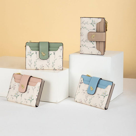 CONTRAST COLOR EXQUISITE SHORT WALLET_CWAB2558