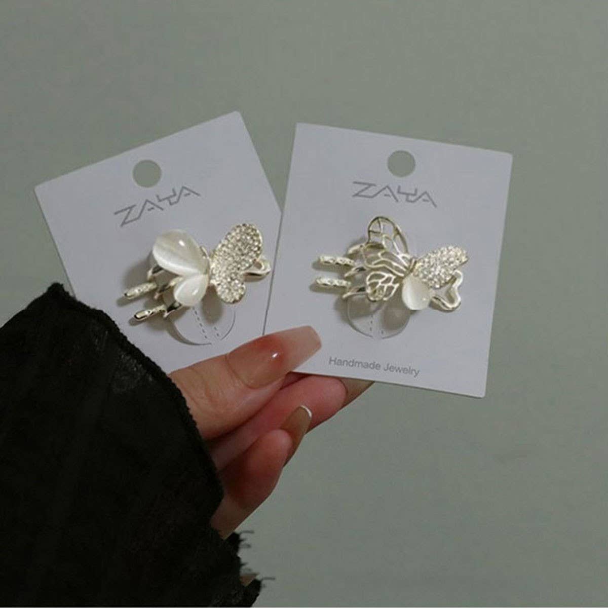 Delicate Butterfly Hair Claw, Small Side Bang Clip