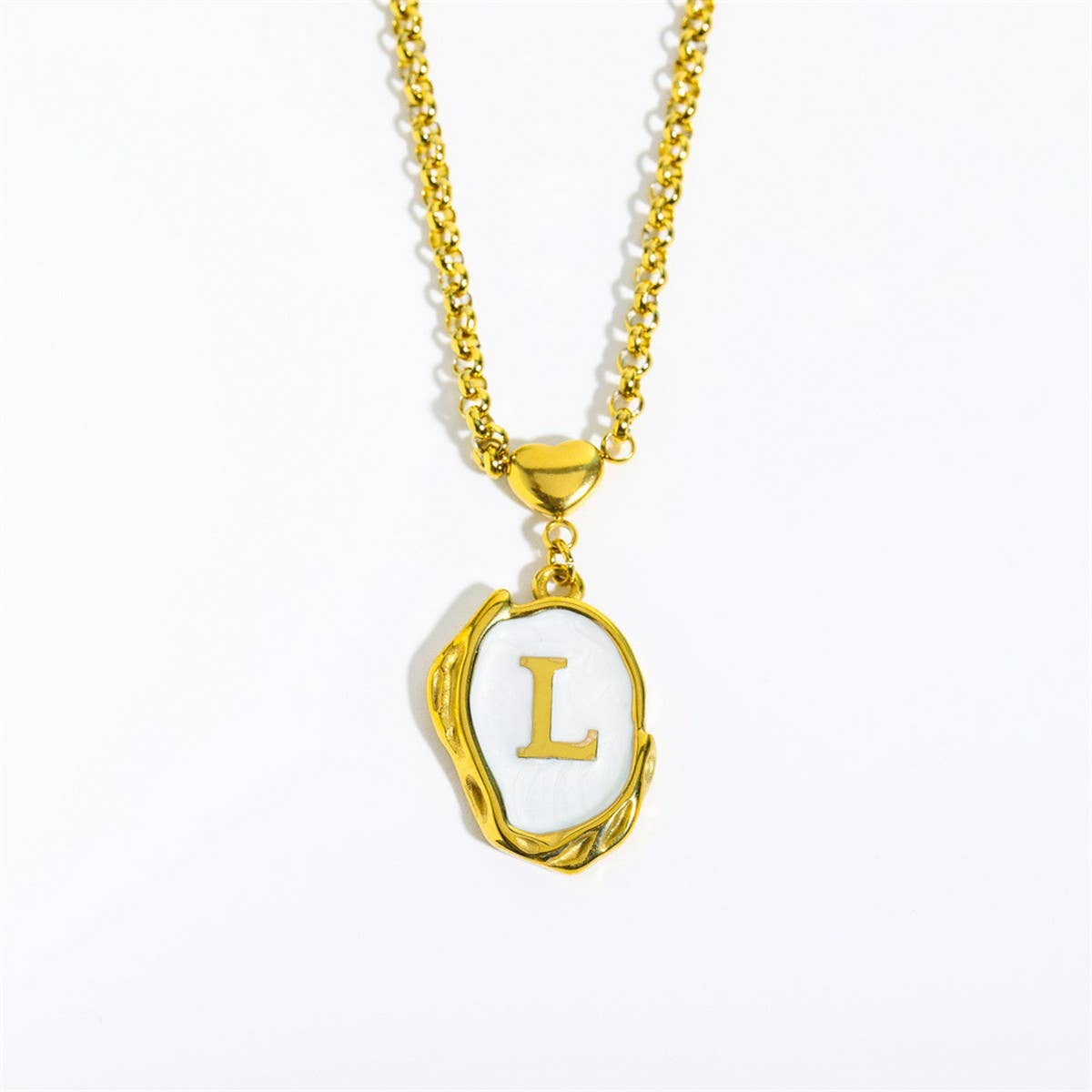 NEW 26 LETTERS OIL DROP THREE-DIMENSIONAL NECKLACE