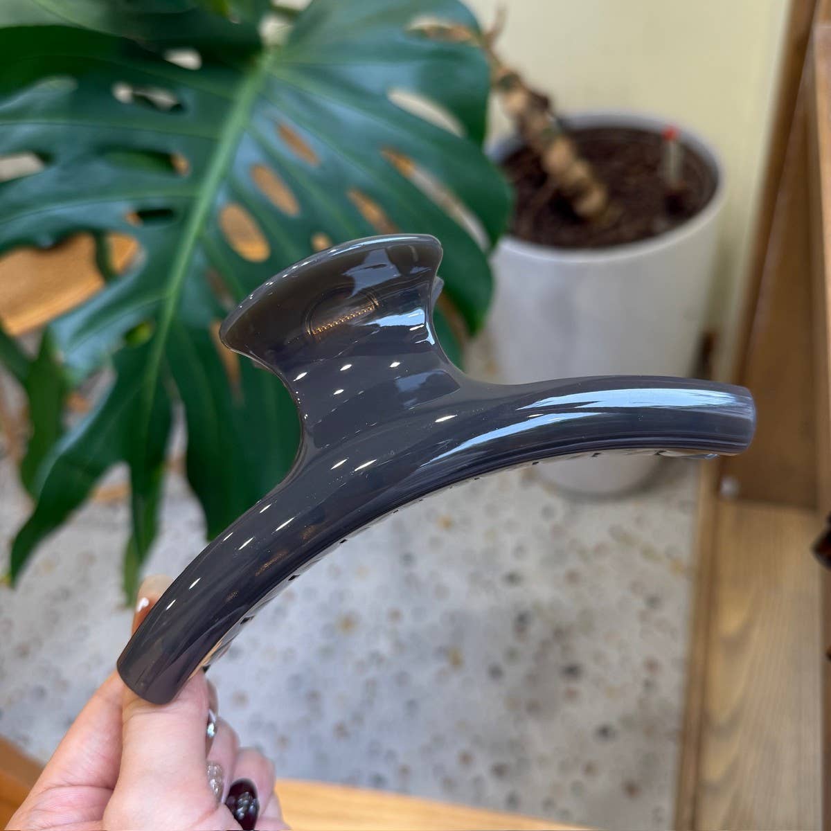 CWAHA4450_NEW FRENCH BUTTERFLY BUCKLE HIGH-GRADE SHARK CLIP